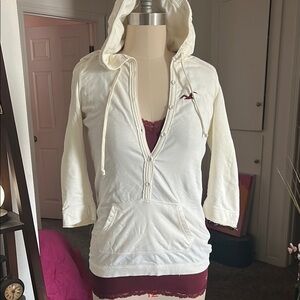 Hollister Y2K Henley hoodie vintage top